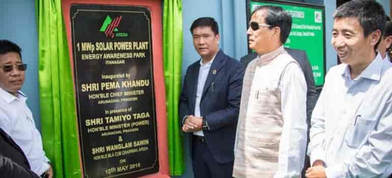 Arunachal Pradesh CM inaugurates state’s biggest solar power plant
