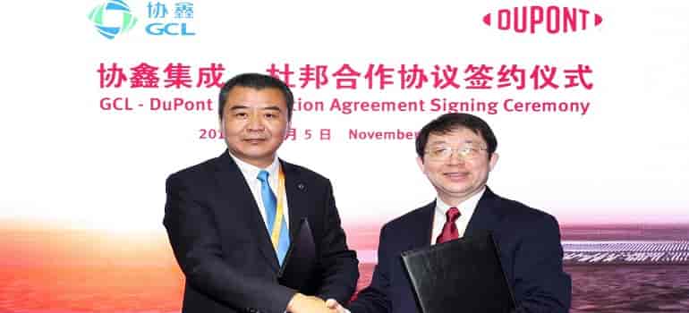 GCL-SI and DuPont Photovoltaic Solutions Sign Strategic Collaboration Agreement