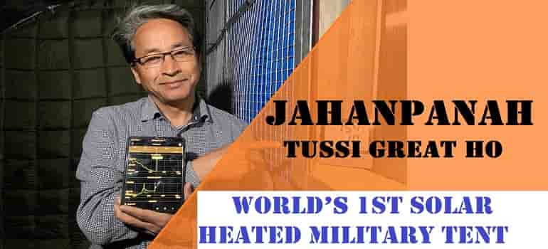 Sonam Wangchuk designs solar-powered tent for Indian Army