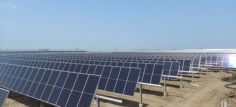TPREL 300MW single axis solar tracker at Gujarat