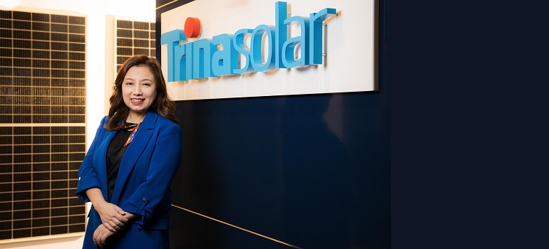 Helena Li president of the global solar product business at Trina Solar