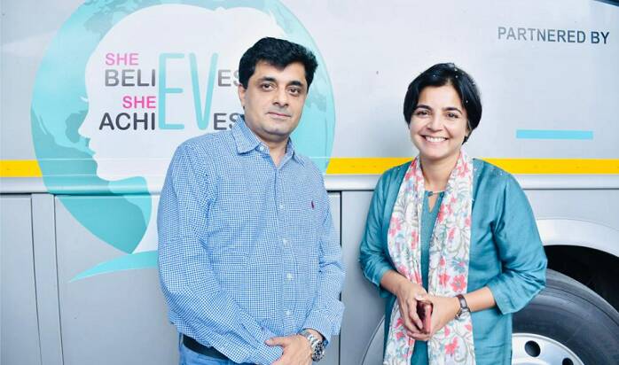 Devndra Chawla, CEO &MD, GreenCell Mobility and Mahua Acharya, Co-Founder, Ashoka Centre, A People Centric Energy Transition