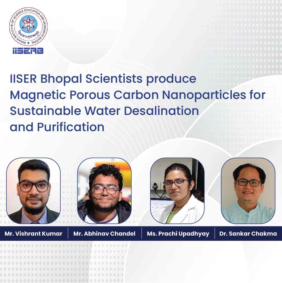 IISER-Bhopal-Scientists-produce-Magnetic-Porous-Carbon-Nanoparticles-for-Sustainable-Water-Desalination-and-Purification