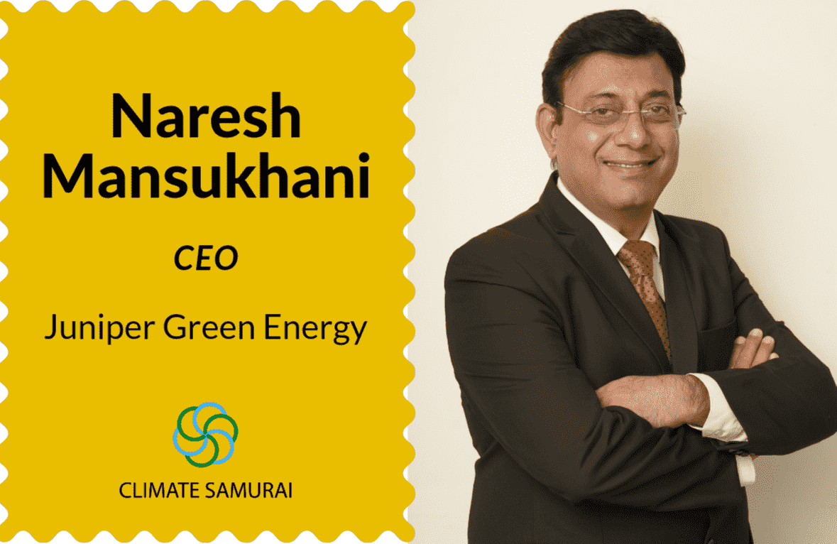 Naresh Mansukhani CEO Juniper Green Energy